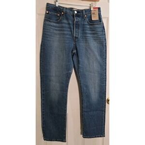 Levi's 501 Jeans 31x30 Womens High Rise Fitted Thru Hip & Thigh Straight Leg NEW